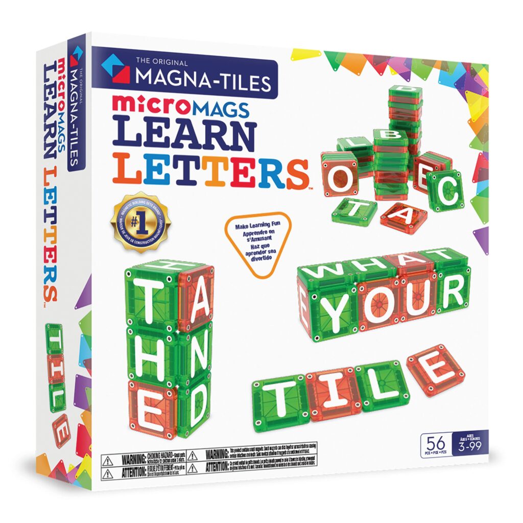 microMAGS LEARN Lettersâ„¢ 56 Piece Set